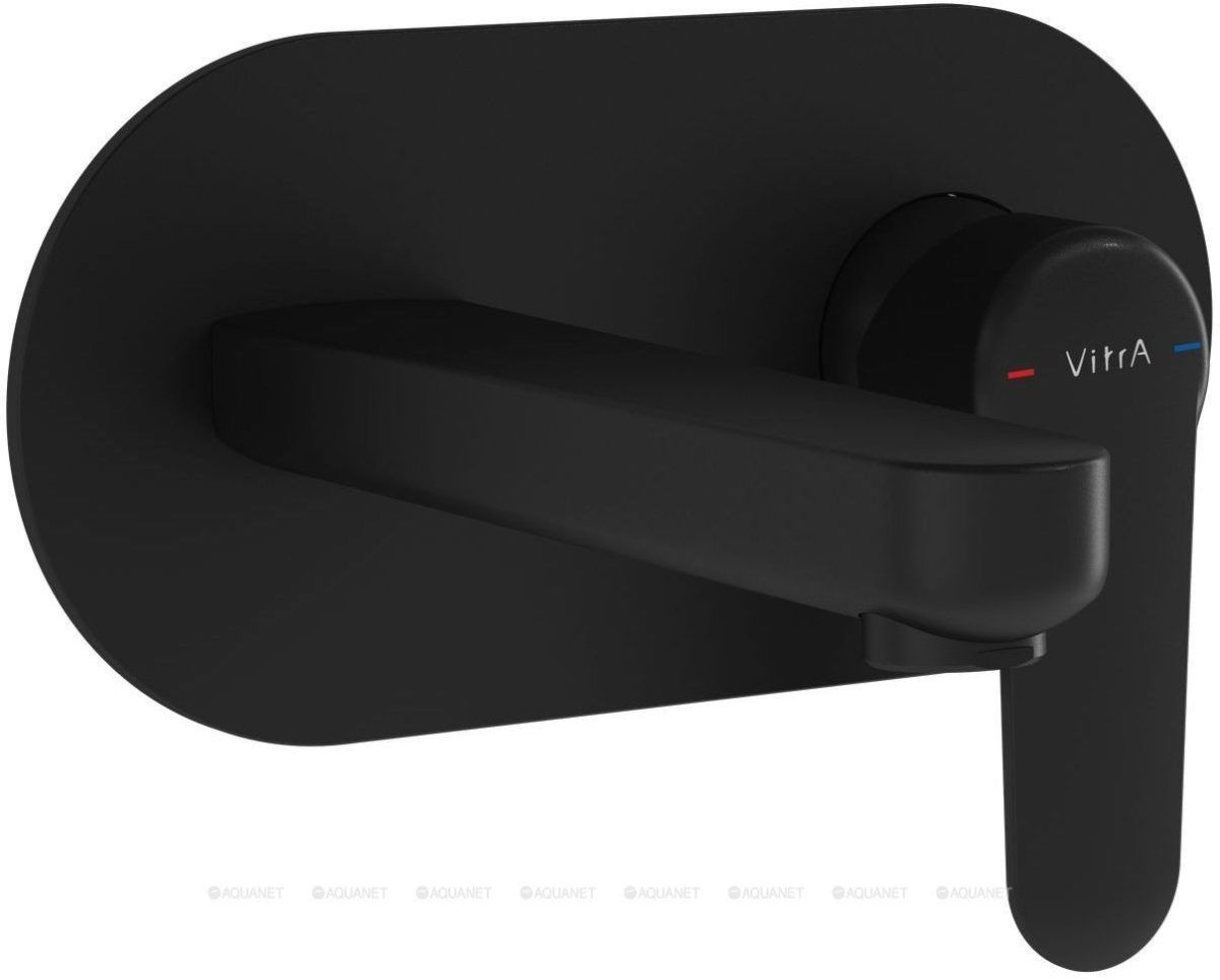 Смеситель для раковины VitrA Root Round средний черный матовый A4272136EXP