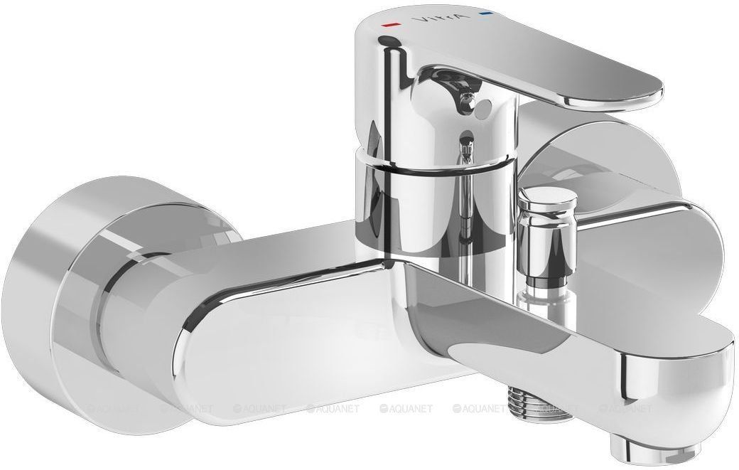 Смеситель для ванны и душа Vitra Root Square хром A42725EXP