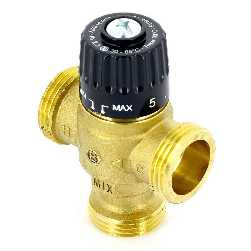 Клапан термосмесительный Uni-Fitt 1 30-65°C Kvs 2.3 смешение в центр 353G2440