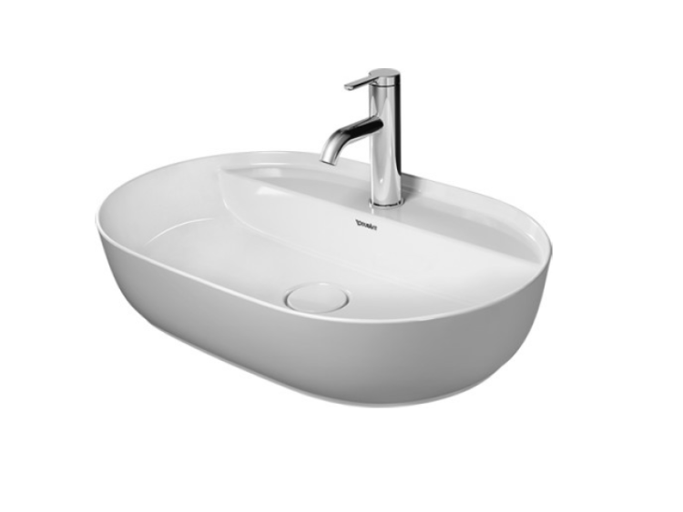Раковина накладная Duravit Luv 600x400 мм с 1 отверстием для смесителя 0380600000