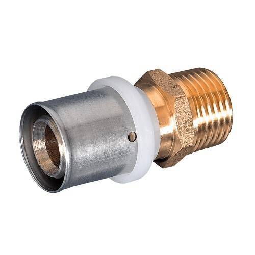 Муфта пресс General Fittings 20х1/2 Н латунь PF5200504