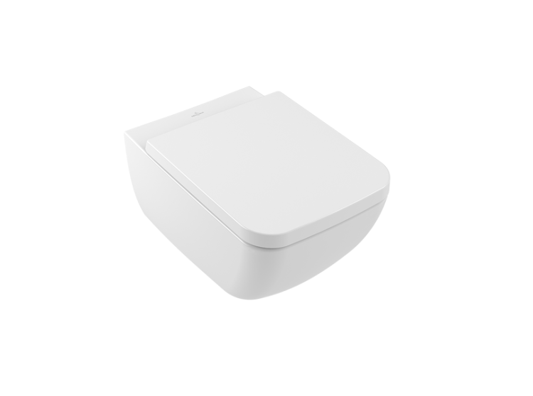 Сиденье для унитаза Villeroy & Boch Venticello Slimseat с микролифтом Stone White 8M22S1RW