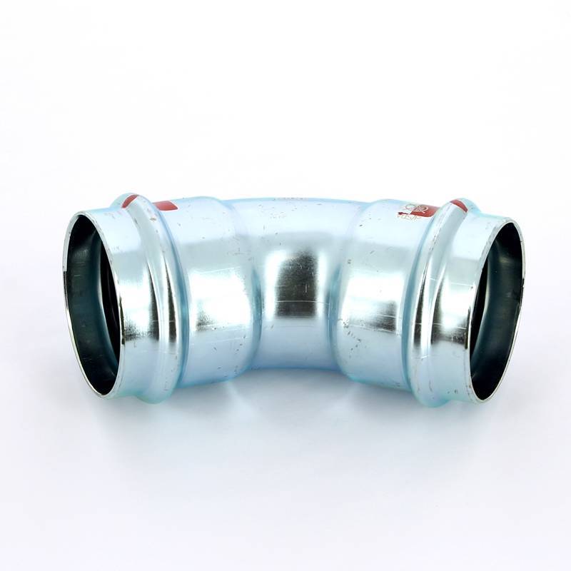 Угол пресс 45° Viega Prestabo 54 мм оцинкованная сталь 558321