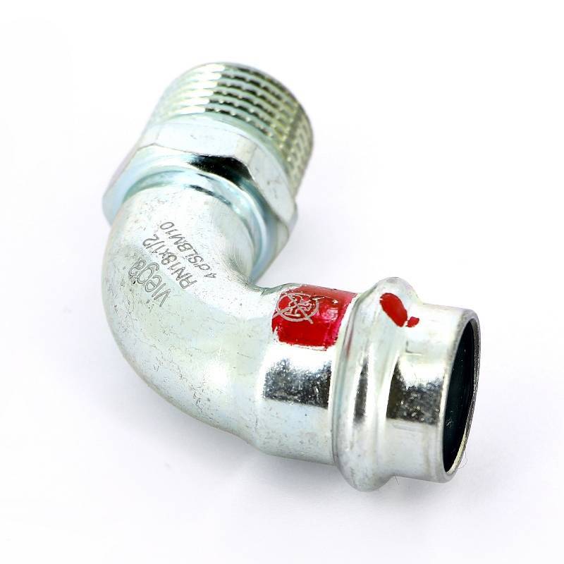 Угольник переходной 90° Viega Prestabo 18x1/2 пресс-НР 558420