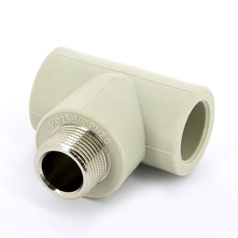 Тройник полипропиленовый FV-Plast 25х3/4х25 мм с наружной резьбой 222525