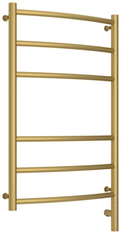 Полотенцесушитель электрический Сунержа Галант 3.0 800x500 мм МЭМ нижнее подключение справа золото матовое 03258018050