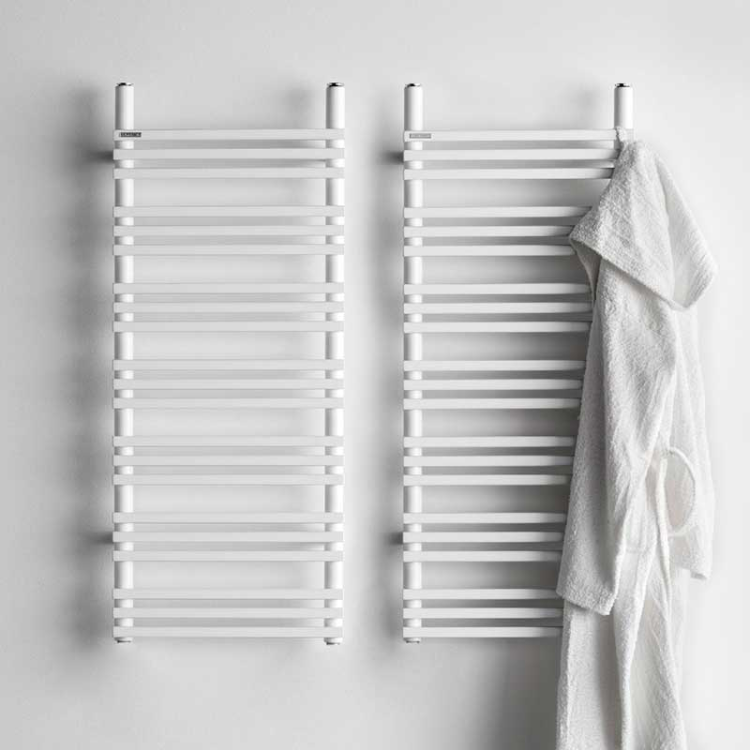 Полотенцесушитель электрический Antrax Rabbit E H20 435x1052 мм со штекером Schuko белый матовый ECRBH20043105BBCOR