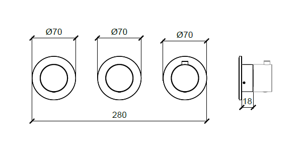 Смеситель для душа Almar Water Control Modular на 2 потребителя хром E180442CR