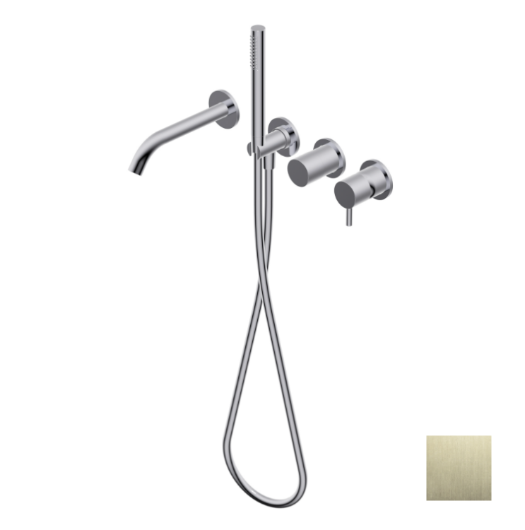 Встраиваемый смеситель для душа Ritmonio Diametro35 S на 2/3 выхода цвет Brushed champagne PVD PR52EC201F46