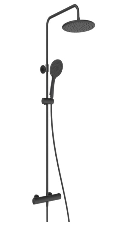 Душевая стойка Splendy Relax R со смесителем черный матовый RR208XTR26R3BM