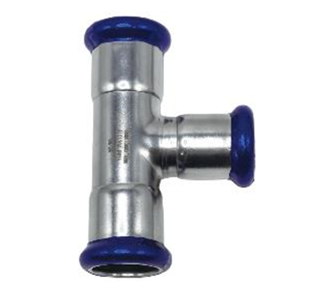 Тройник Comisa Inox-Press 22х15х22 мм переходной нержавеющая сталь SS541060406