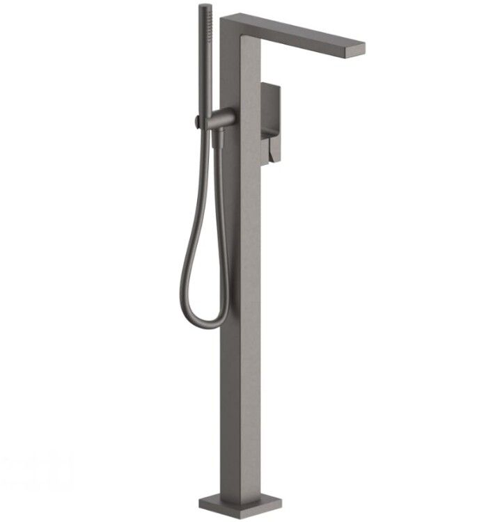 Смеситель для ванны и душа Fantini Mint напольный Matt Gun Metal PVD 34P5F080B