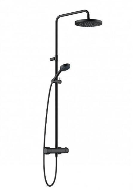 Душевая стойка Kludi LOGO со смесителем черный матовый 680823900