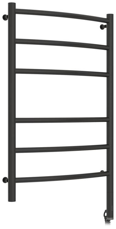 Полотенцесушитель электрический Сунержа Галант 800x500 мм ТЭН справа черный матовый 31-5401-8050