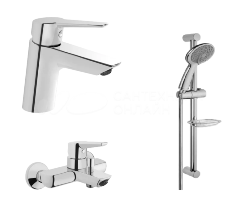 Душевой комплект VitrA Solid S хром A42242EXP