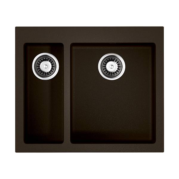 Кухонная мойка Omoikiri Bosen 59-2-DC Tetogranit 59 x 50 см темный шоколад 4993223