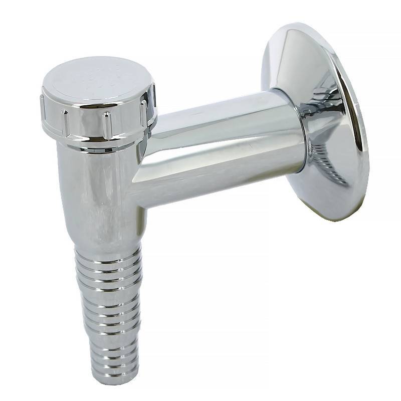 Сифон для бытовой техники McAlpine с обратным клапаном выход 32 мм хром WMV-32CP