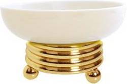 Мыльница настольная Boheme Hermitage золото 10360