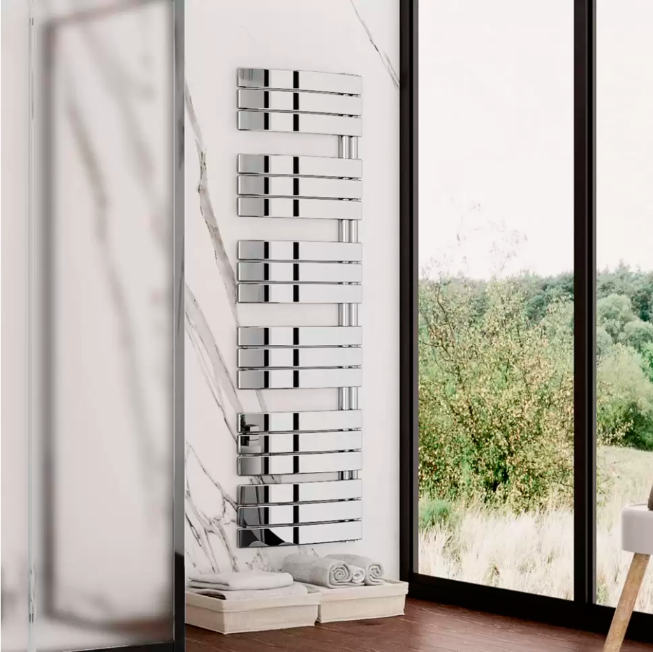 Полотенцесушитель электрический Lazzarini Pieve 1512x550 мм изогнутый хром 5293