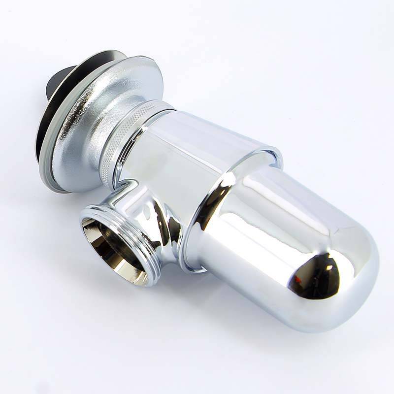 Сифон бутылочный Viega 1 1/4 x 32 мм без отвода с пробкой и розеткой хром 102555