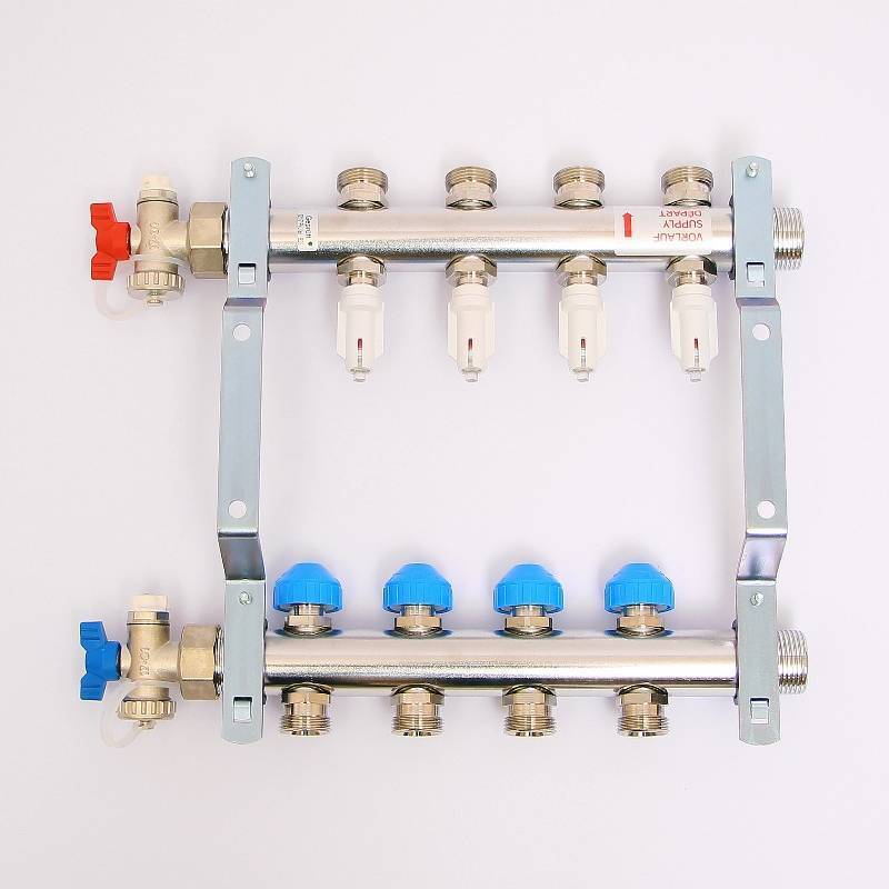 Коллекторная группа REHAU HKV-D 1 x 3/4 4 выхода 208041