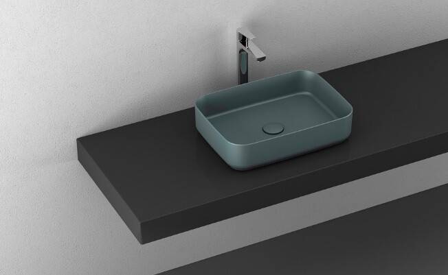 Раковина накладная ISVEA Infinity 500х360х120 мм изумрудная 10NF65050SV2P