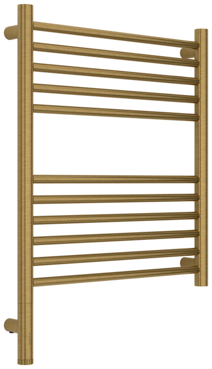 Полотенцесушитель электрический Сунержа Богема 3.1 600x500 мм МЭМ нижнее слева состаренная латунь 05160046050