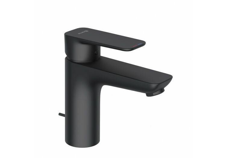 Смеситель для раковины Kludi Pure&Style однорычажный черный матовый 402903975