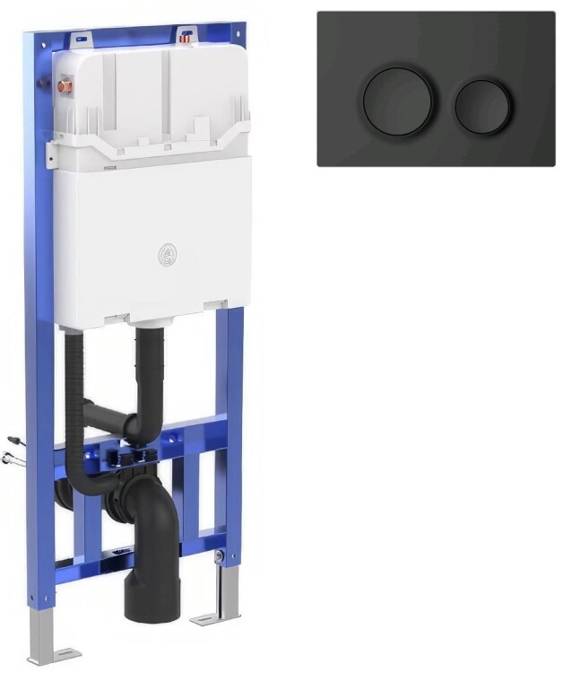 Инсталляция для унитаза Hogibe Smartflow 500х120х1135 мм клавиша черный матовый SF19007912MB