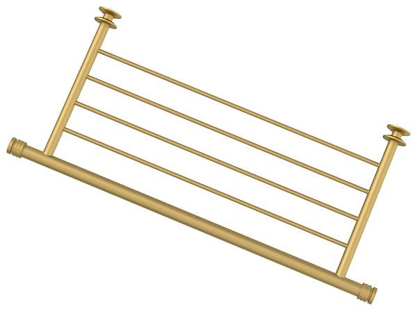 Полка для полотенцесушителя Сунержа прямая 4 перекладины 538x240 мм матовое золото 032-2012-4470