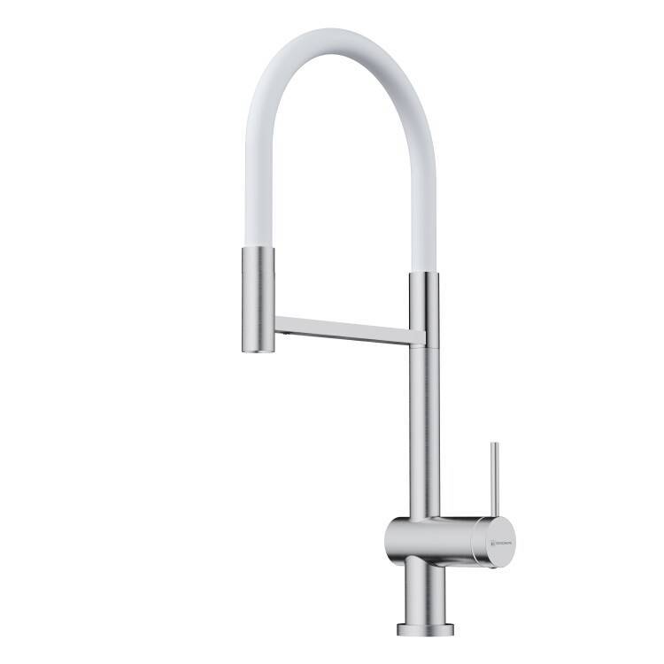 Смеситель для кухни OMOIKIRI Kanto 2 Plus сталь/белый 4994450