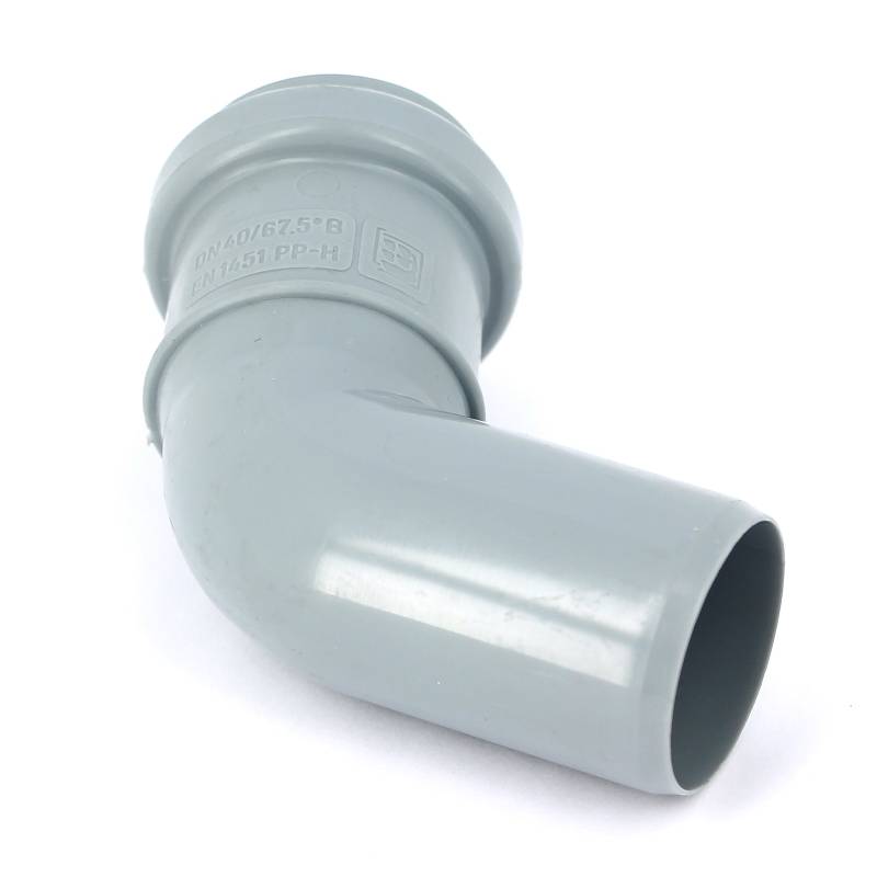 Отвод канализационный Sinikon Стандарт 40 мм 67° 504019.R
