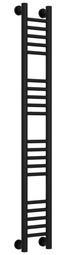 Полотенцесушитель водяной Сунержа Богема прямая 1200x200 мм чёрный матовый 3102201215