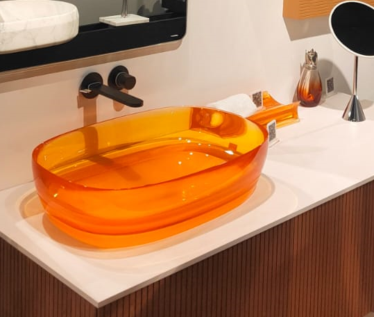 Смеситель для раковины Antonio Lupi Indigo с внутренней частью и изливом графит ND601GR/ND601IN/ND921GR