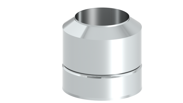Устье дымохода двустенное Jeremias D-180 мм DW32180