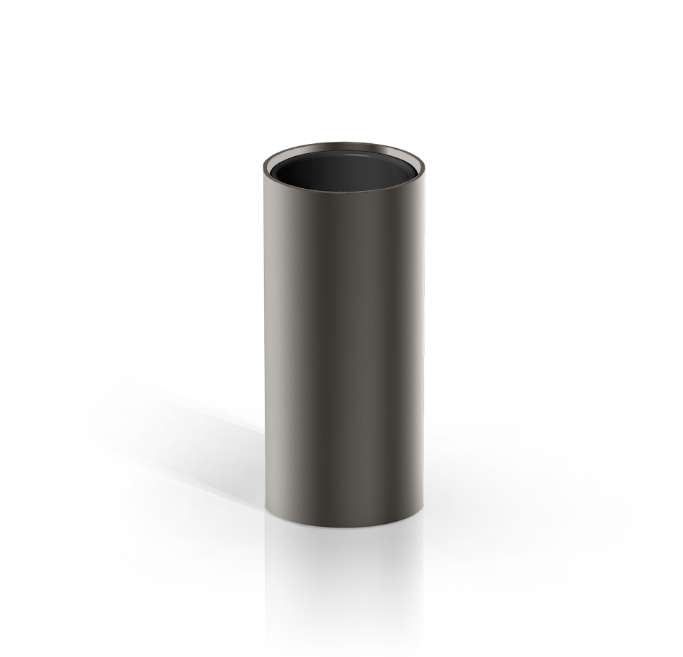 Стакан Decor Walther MIKADO MK SMB 55х55х120 мм темный металл матовый/черный 0522559