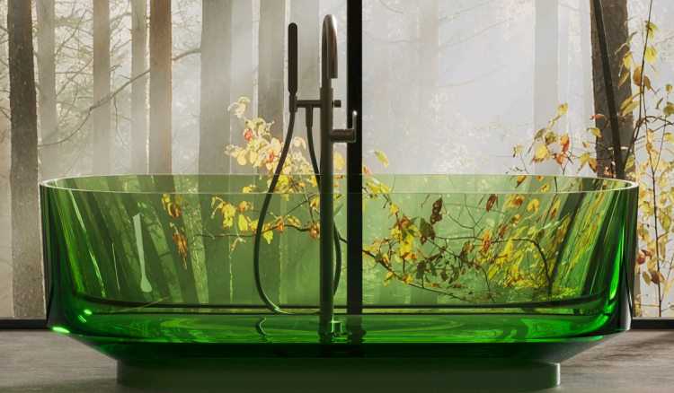 Ванна DEA Design Shadow 1700х720х560 мм Smoky Black DD86751700R4