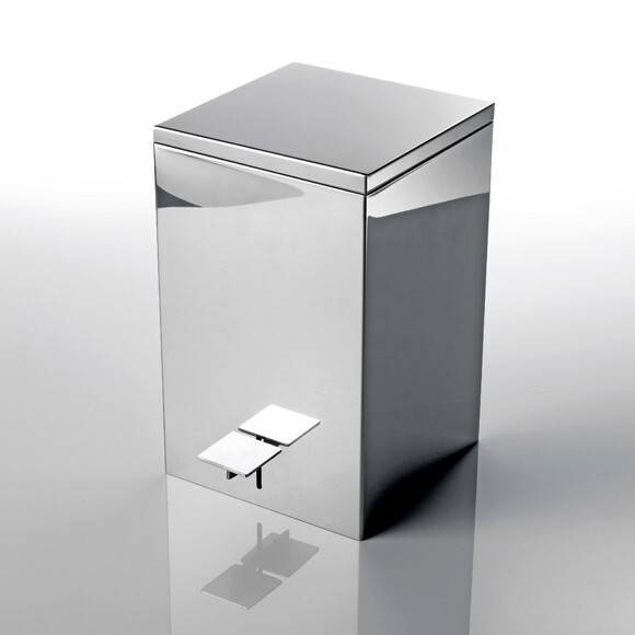 Ведро для мусора Decor Walther TE 70 255х255х320 мм сталь полированная 0614570