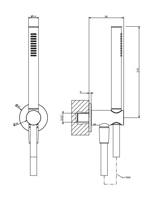 Душевой набор Gessi ShowerSets хром 63329031