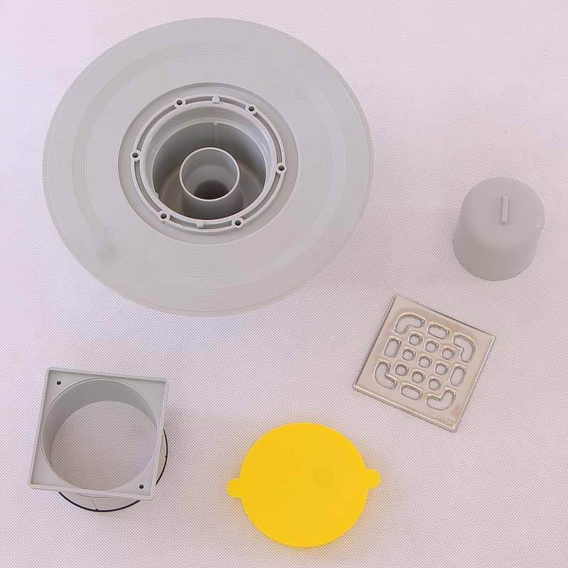 Трап Viega Advantix 100x100 мм вертикальный выпуск 50 мм с вращающейся насадкой 556914