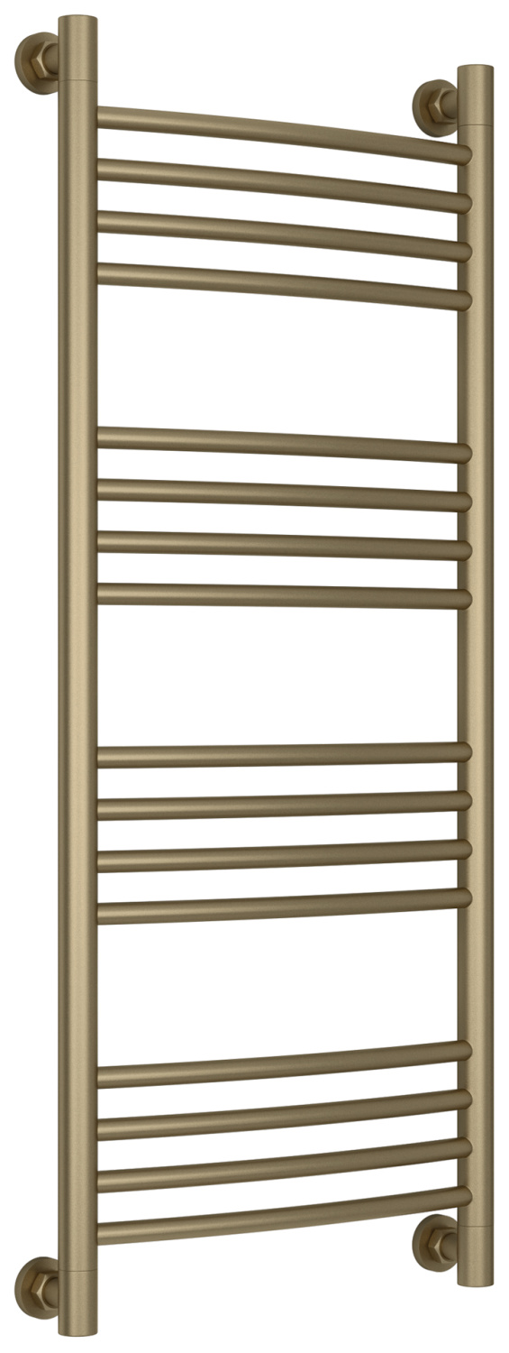 Полотенцесушитель водяной Сунержа Богема+ выгнутая 450x1062 мм золотой шёлк матовый 32-0221-1040