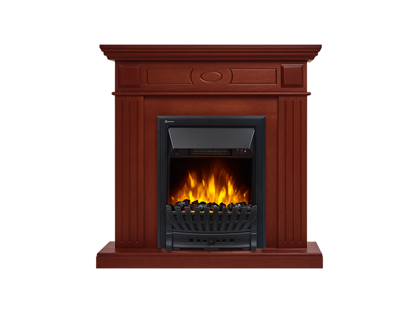 Портал для электрокамина Firelight Bianco Classic шпон красное дерево НС-1141401