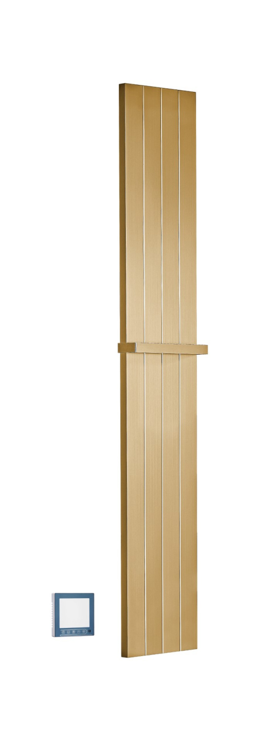 Полотенцесушитель электрический Boheme Flat 25x150 см скрытое подключение матовое золото 725-MG