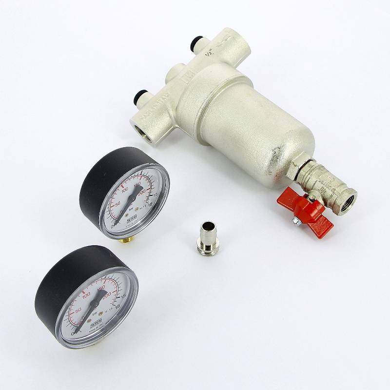 Фильтр промывной Itap 189 с двумя манометрами 1/2 189 1/2