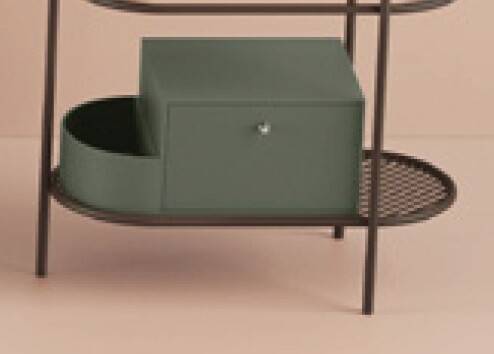 Ящик выдвижной с боковой секцией Artceram Flair 3.0 цвет musk ACM037 58