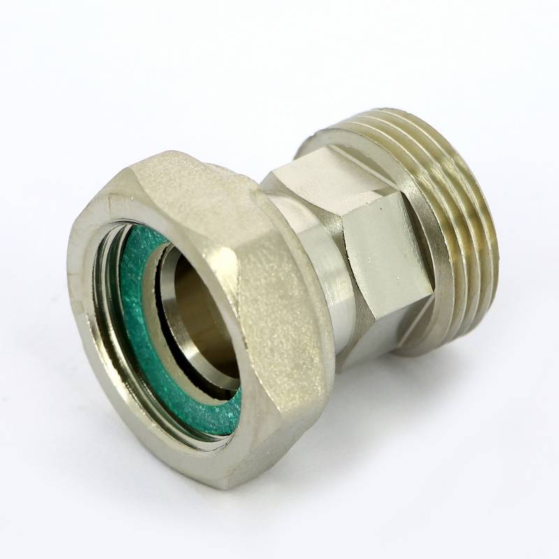 Соединение с накидной гайкой НВ Uni-Fitt 3/4 никелированное с плоской прокладкой 622N3000