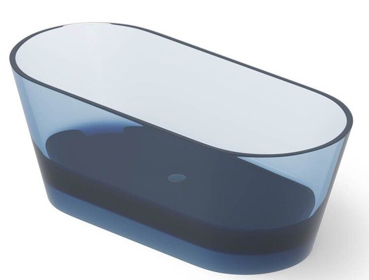 Ванна DEA Design Shadow 1600x700x580 мм отдельностоящая цвет Royal Blue DD86061600R7