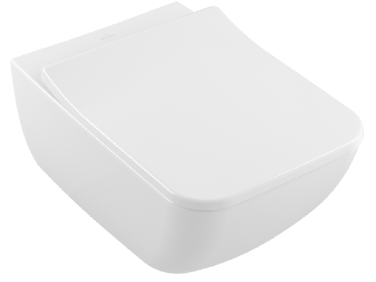 Унитаз подвесной Villeroy & Boch Venticello 375x560 мм CeramicPlus Stone White 4611R0RW