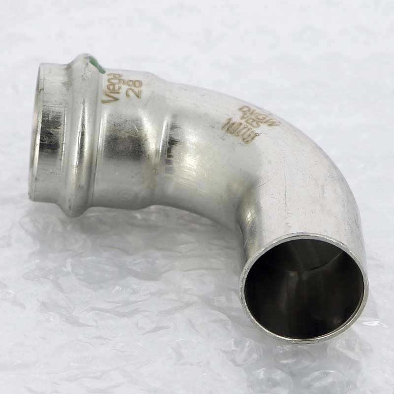 Отвод однораструбный 90° Viega Sanpress Inox пресс нержавеющая сталь 28 мм 435738