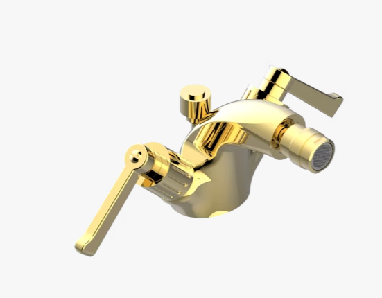 Смеситель для биде THG Hamptons with lever handles золото светлое G4SF303202